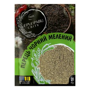 Перець чорний мелений пакет-саше 20 г Приправи Світу