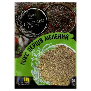 Мікс перців мелений пакет саше 20 г Приправи Світу