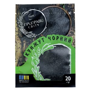 Кунжут чорний пакет саше 20 г Приправи Світу