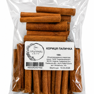 Кориця Паличка 100 г Приправи Світу